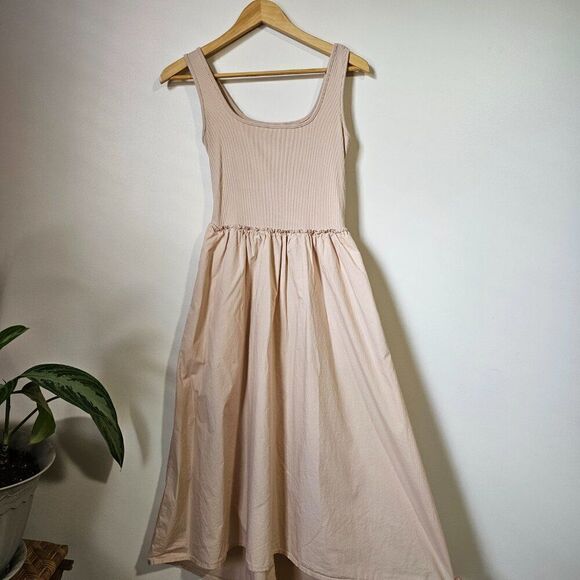 EUC A NEW DAY SCOOP NECK TANK DRESS WITH HIGH LOW BOTTOM SIZE XS - Picture 2 of 14